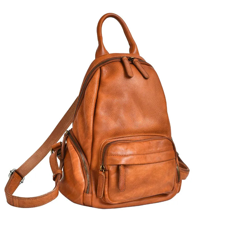 Stylish Handmade Leather Ladies Backpack Bag Eco Friendly and Soft
