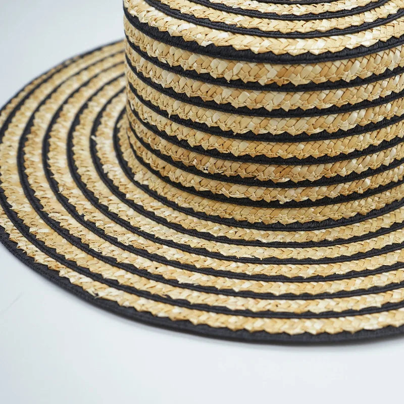 French Fedora Straw Hats. Retro Style. Perfect For Those Hot Days
