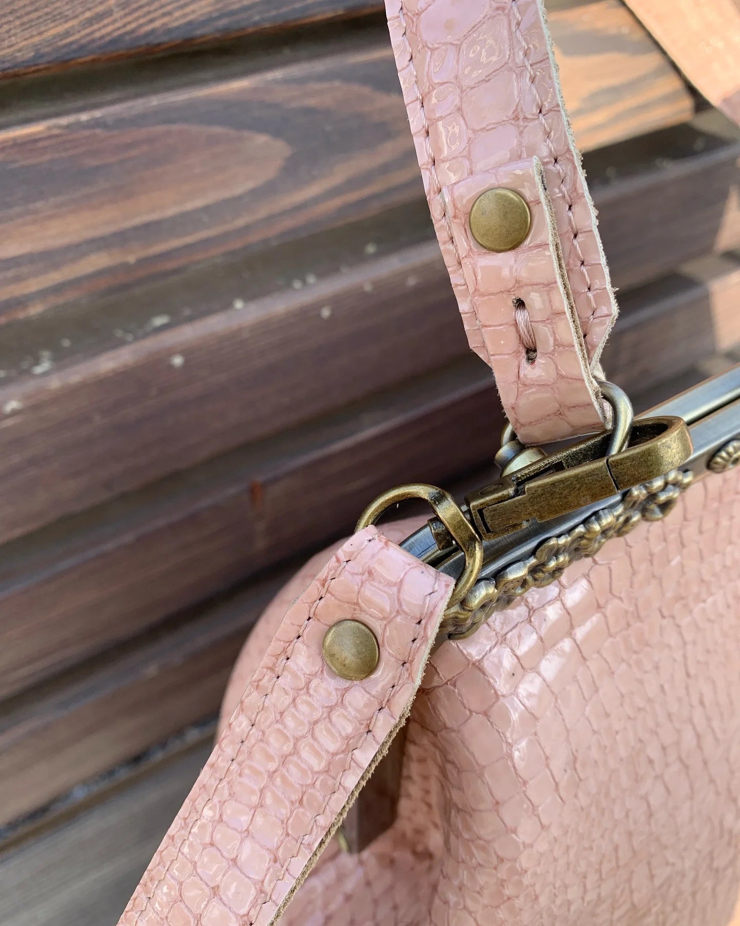 Hand Made Vintage Leather Bags in Candy Pink. A Must Have for your Collection
