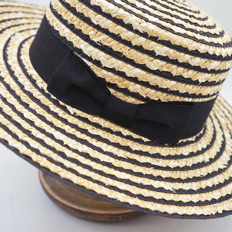 French Fedora Straw Hats. Retro Style. Perfect For Those Hot Days