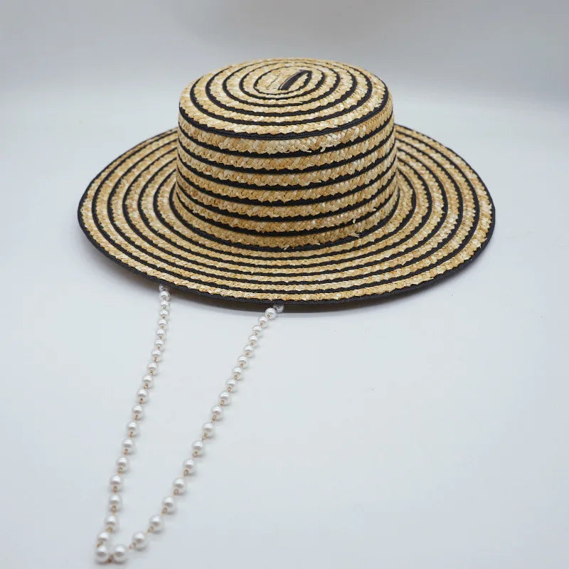 French Fedora Straw Hats. Retro Style. Perfect For Those Hot Days