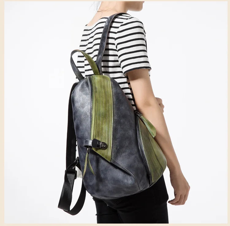 Introducing Ladies Vintage-Style Backpacks. Crafted from Genuine Leather. Choice of Colors
