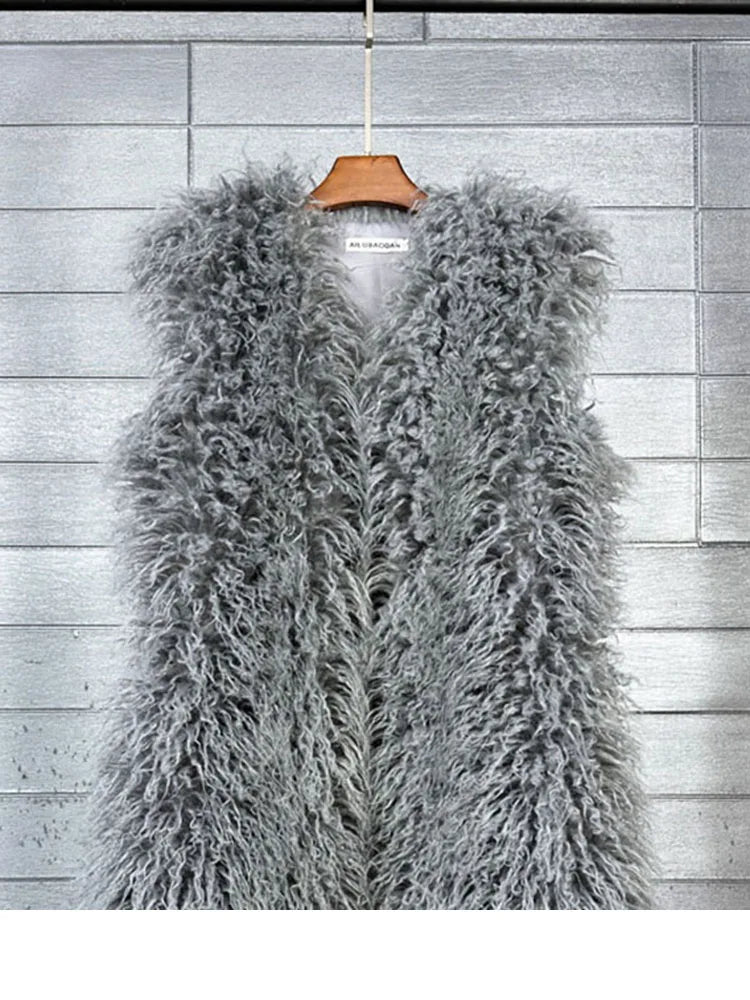 Lightweight Fluffy Waistcoat/Vest. Long