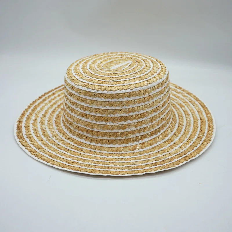 French Fedora Straw Hats. Retro Style. Perfect For Those Hot Days