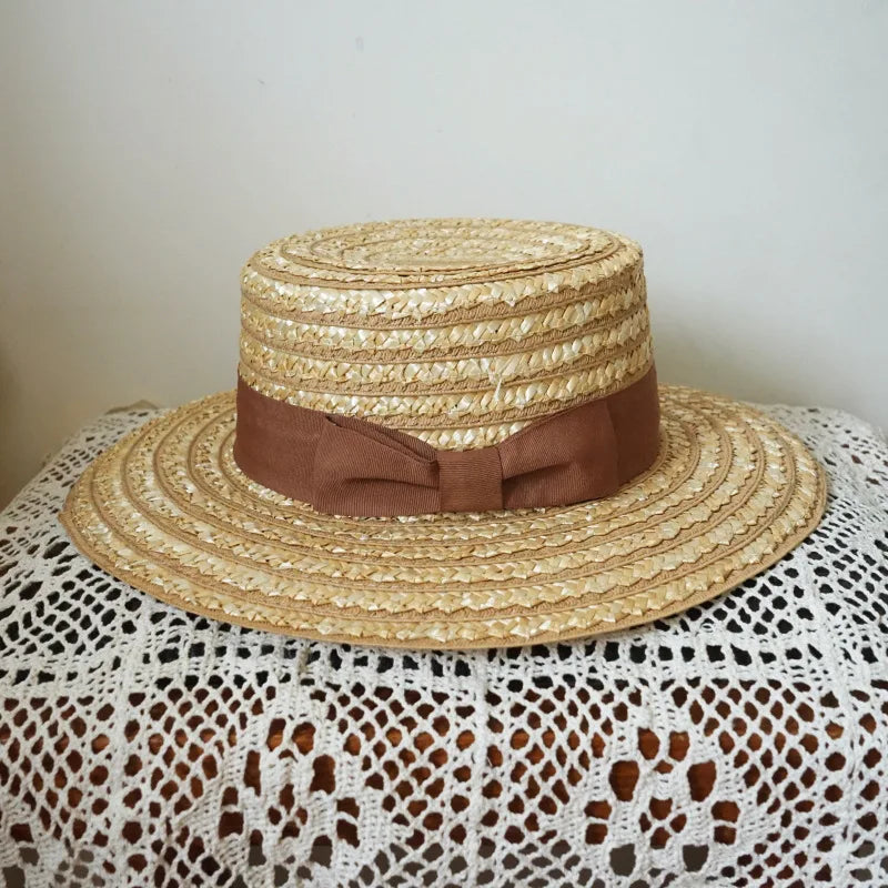 French Fedora Straw Hats. Retro Style. Perfect For Those Hot Days