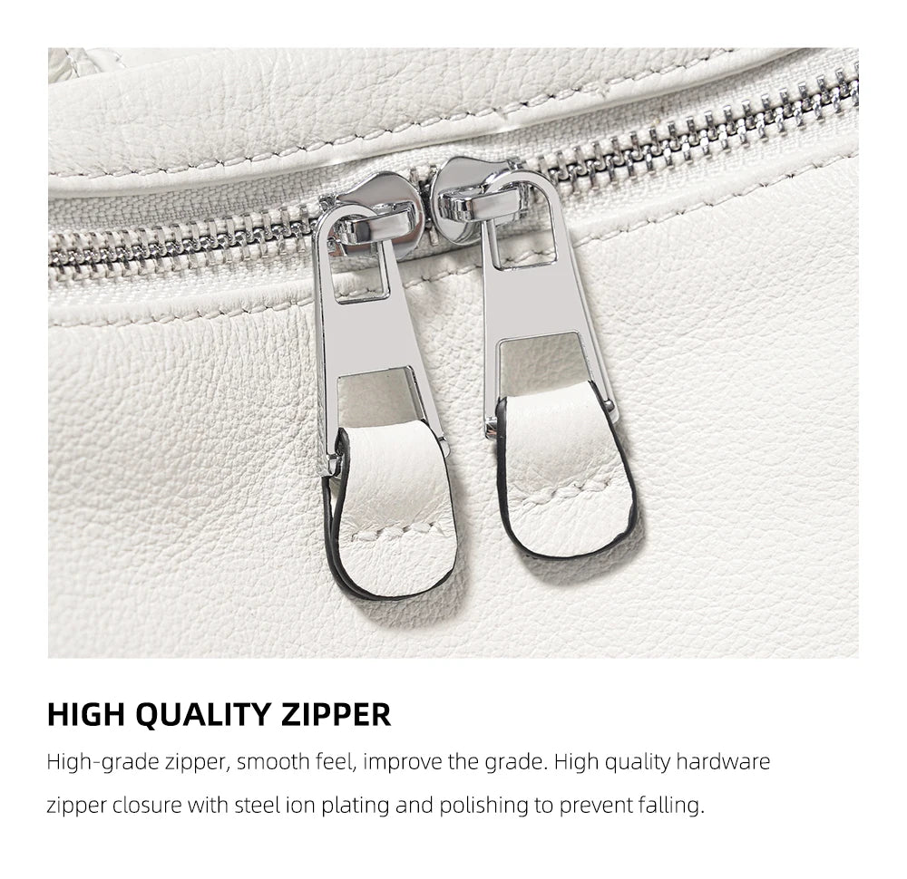 Handcrafted Leather Backpack. Spacious. Embroidered Strap. Fashion Staple.