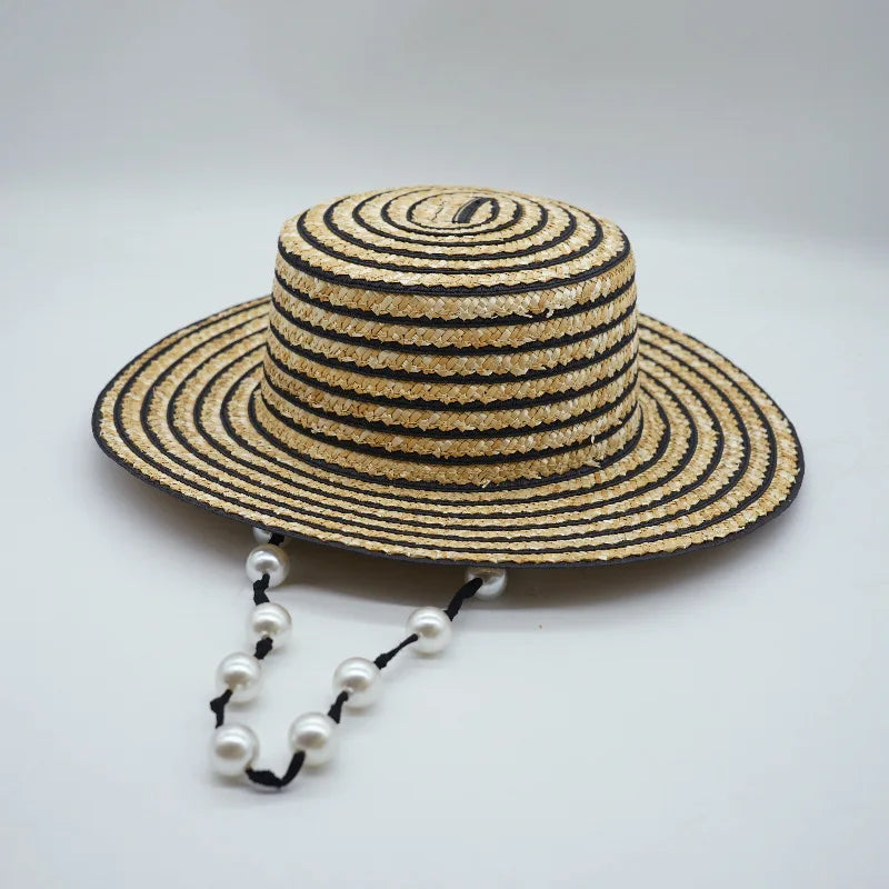 French Fedora Straw Hats. Retro Style. Perfect For Those Hot Days