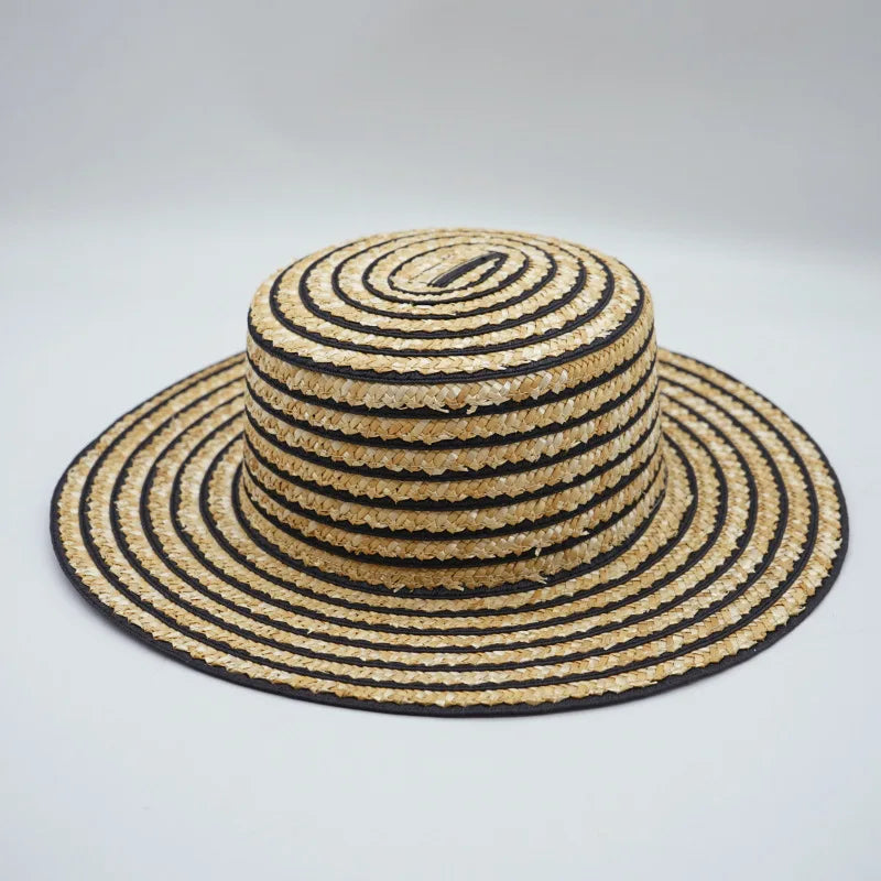 French Fedora Straw Hats. Retro Style. Perfect For Those Hot Days