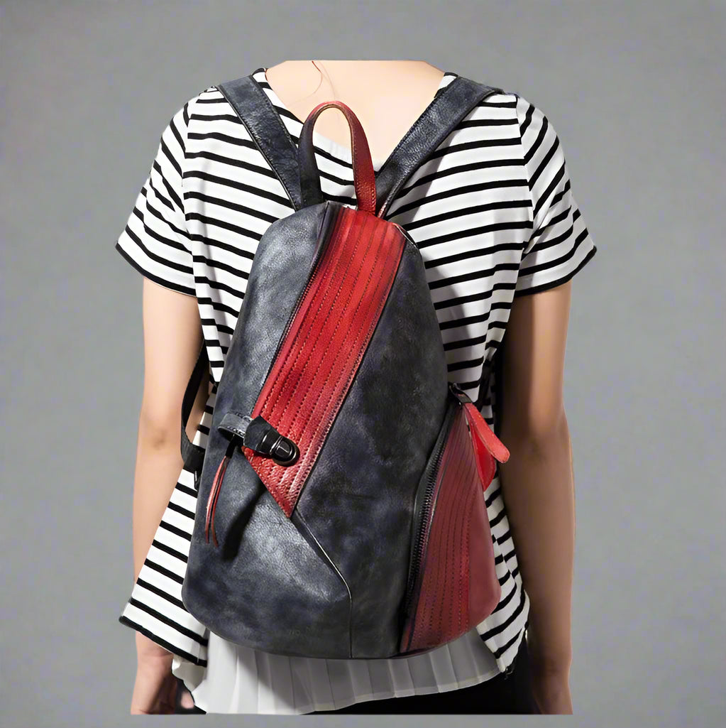 Introducing Ladies Vintage-Style Backpacks. Crafted from Genuine Leather. Choice of Colors