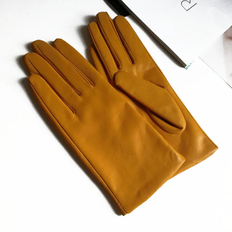 Erase the Cold with Beautiful Leather Gloves with Velvet Lining