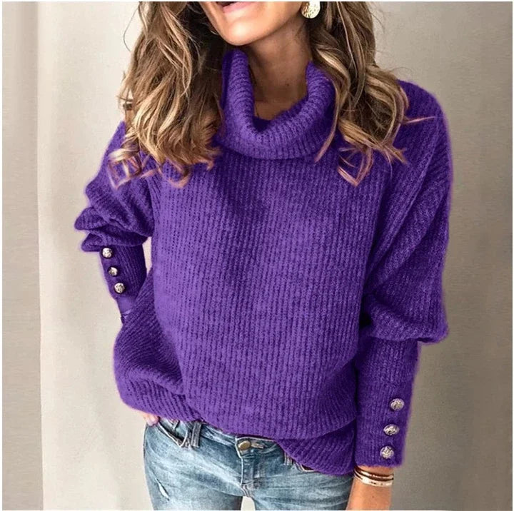Cozy Turtleneck Pullover Sweater. Multiple Colors To Pair With Anything