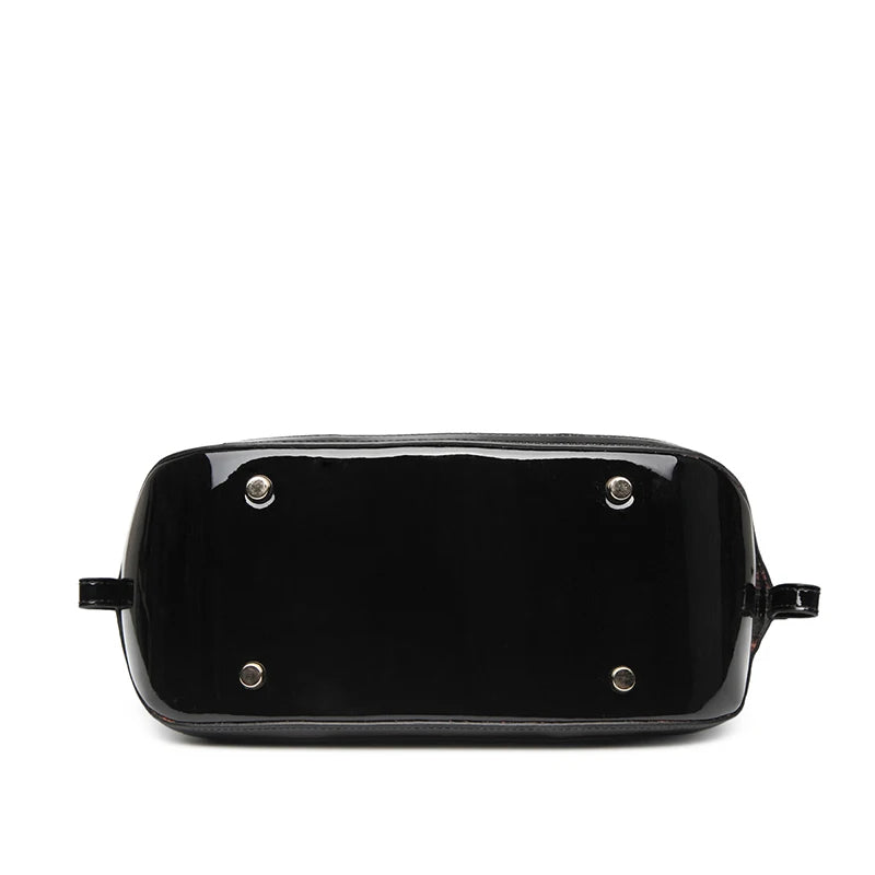 Designer Leopard Print Leather Tote Bag. Hard Outer Shell Giving a Polished Professional Look