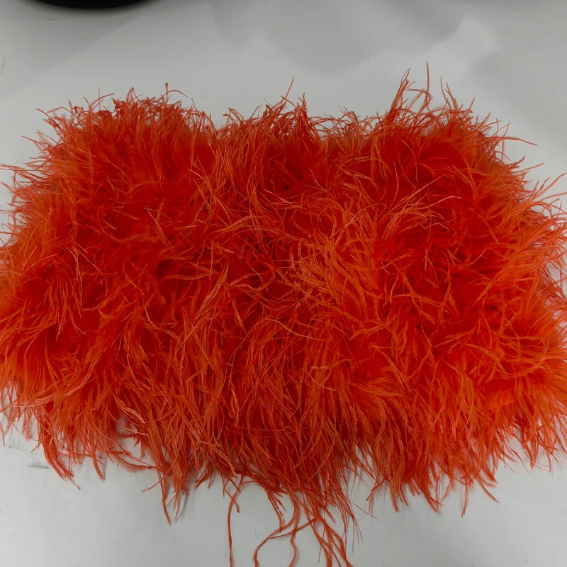 Real Ostrich Feather Short Skirts.  Turn Heads.  Party or Club Wear