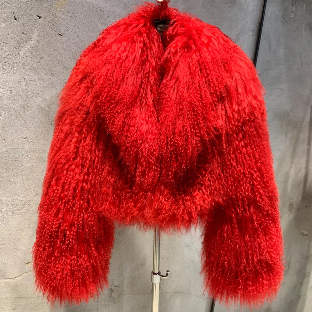 Luxury Vibrant Faux Fur Jacket