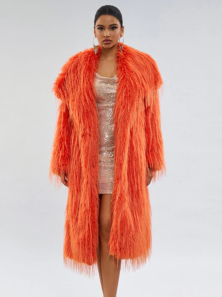 Stylish Fall and Winter Fur Coat.  Fluffy and Warm for Comfort and Style