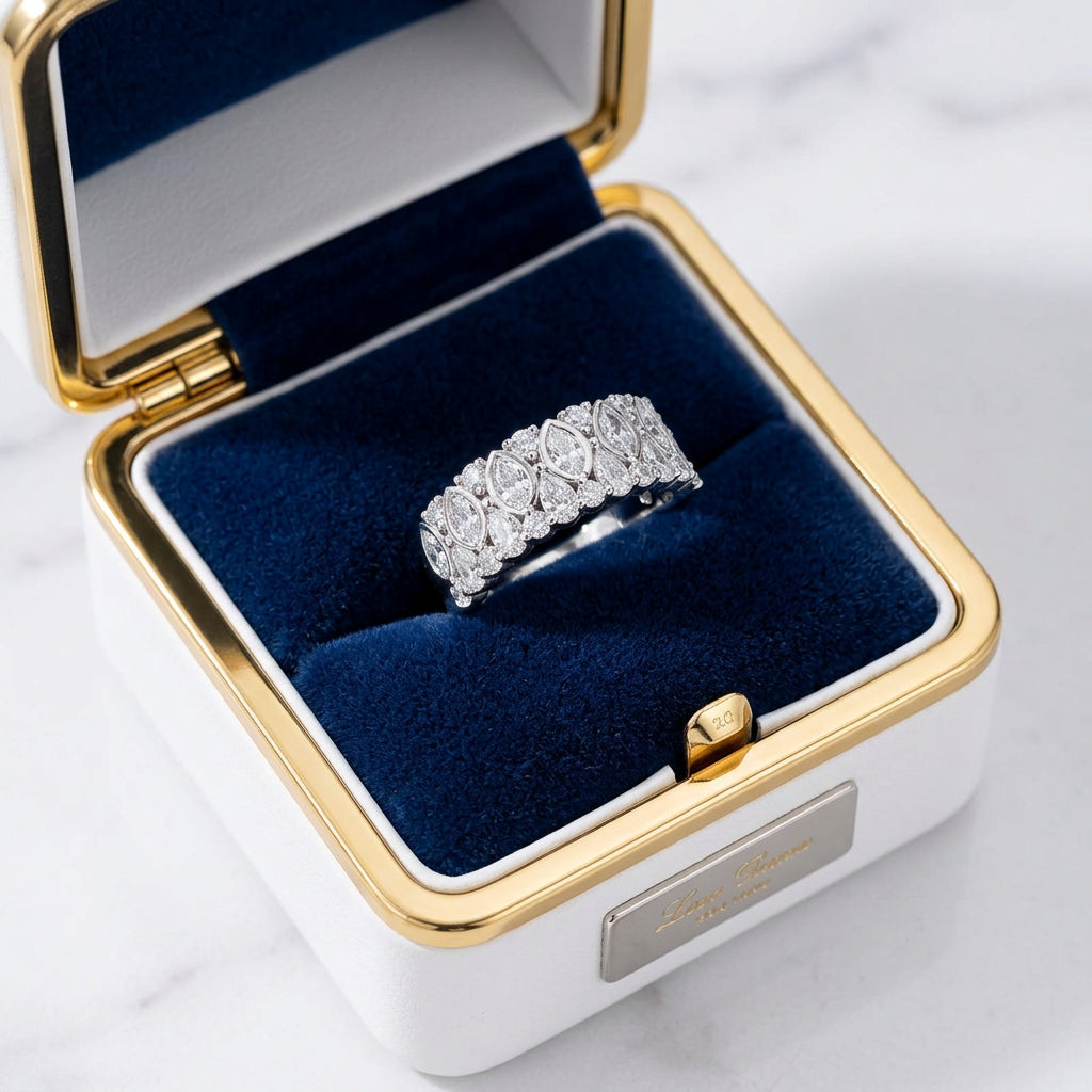 Two beautiful diamond cuts, one extraordinary ring.