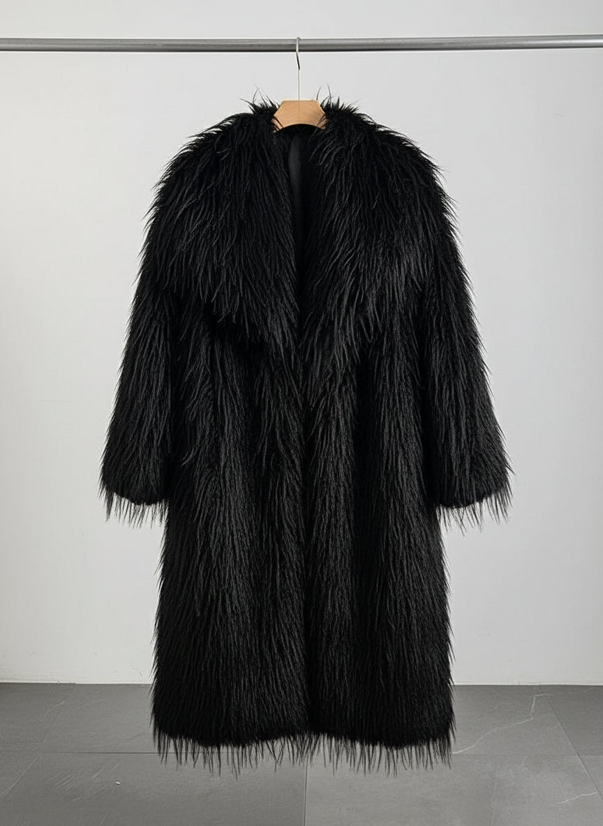 Stylish Fall and Winter Fur Coat.  Fluffy and Warm for Comfort and Style