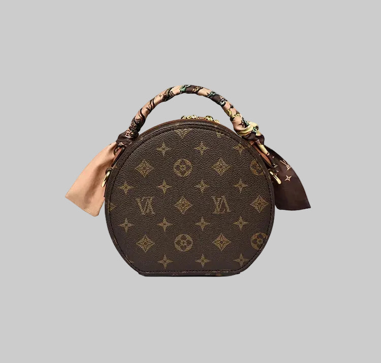 Italian Petite Round Bag  Handcrafted. Wear Resistant and Waterproof
