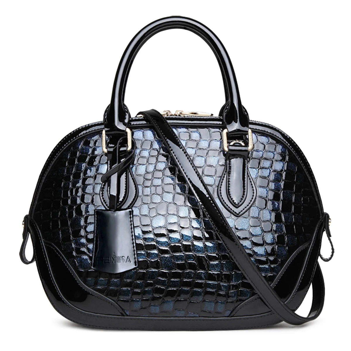 Designer Leopard Print Leather Tote Bag. Hard Outer Shell Giving a Polished Professional Look