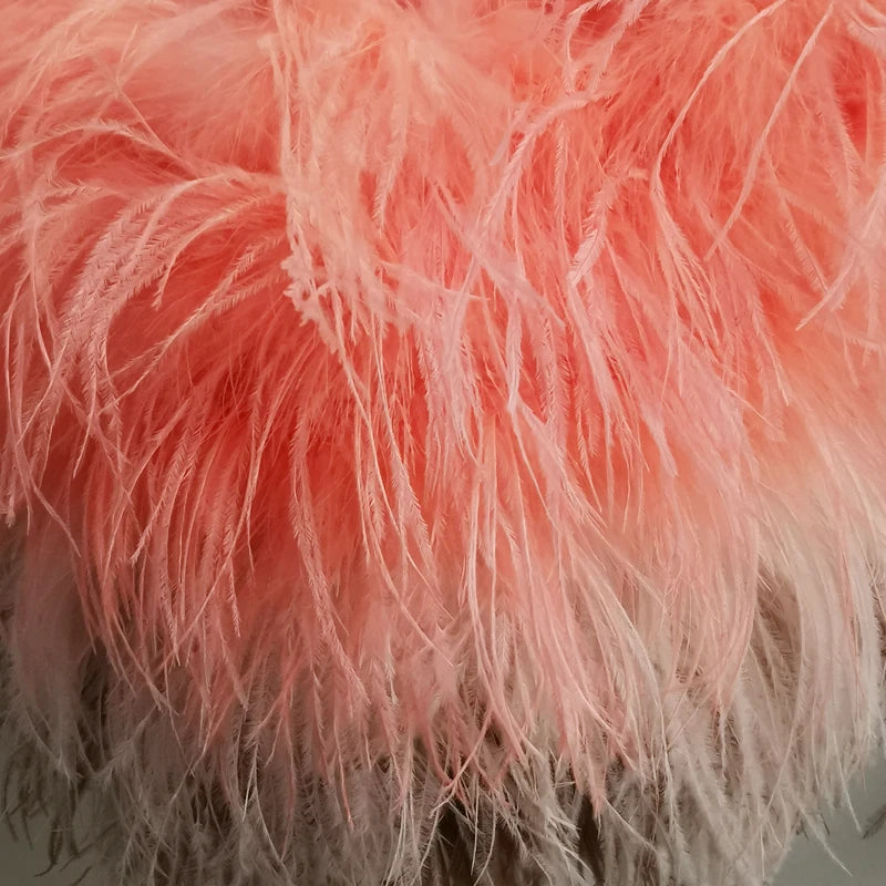 Real Ostrich Feather Short Skirts.  Turn Heads.  Party or Club Wear