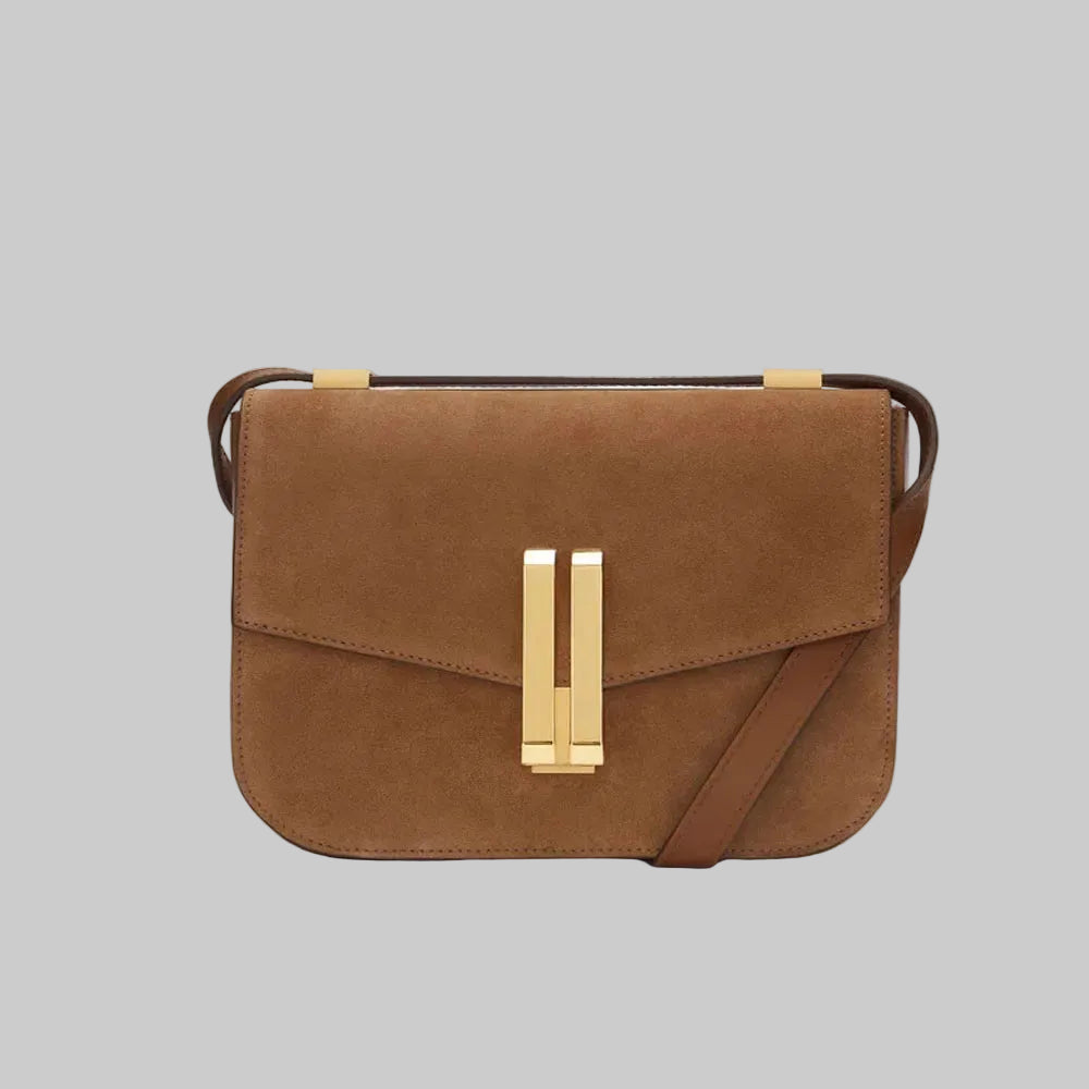 Versatile Genuine Leather Messenger Bag