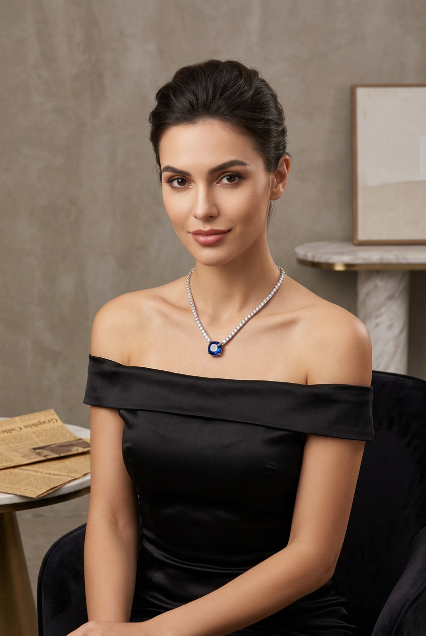 Timeless Elegance with a Touch of Royal Blue