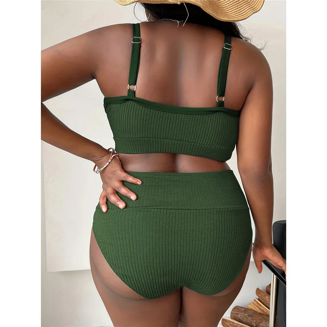 Modern Plus‑Size Two‑Piece Swimwear