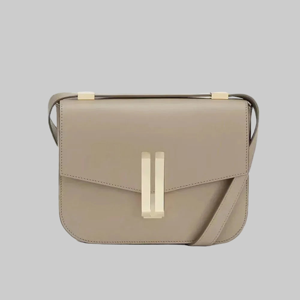 Versatile Genuine Leather Messenger Bag