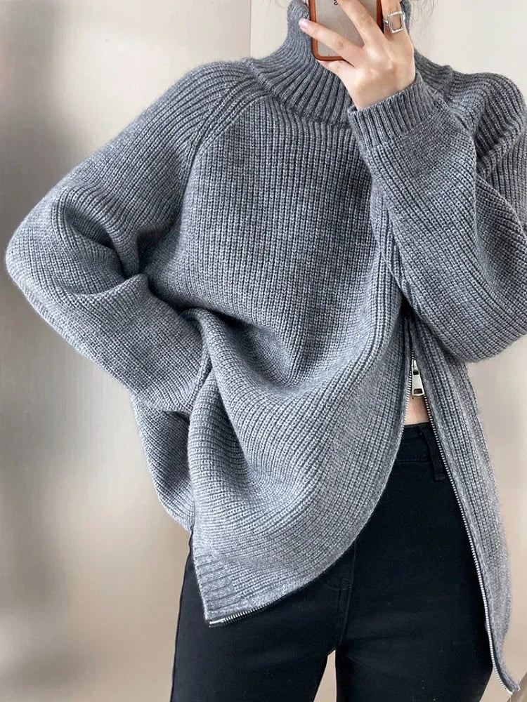 One cardigan. Infinite outfits.  Ladies Long Knit Cardigan.
