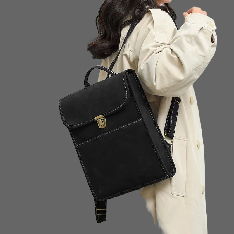 Minimalist Soft Leather Backpack. Versatile, Strong and Functional