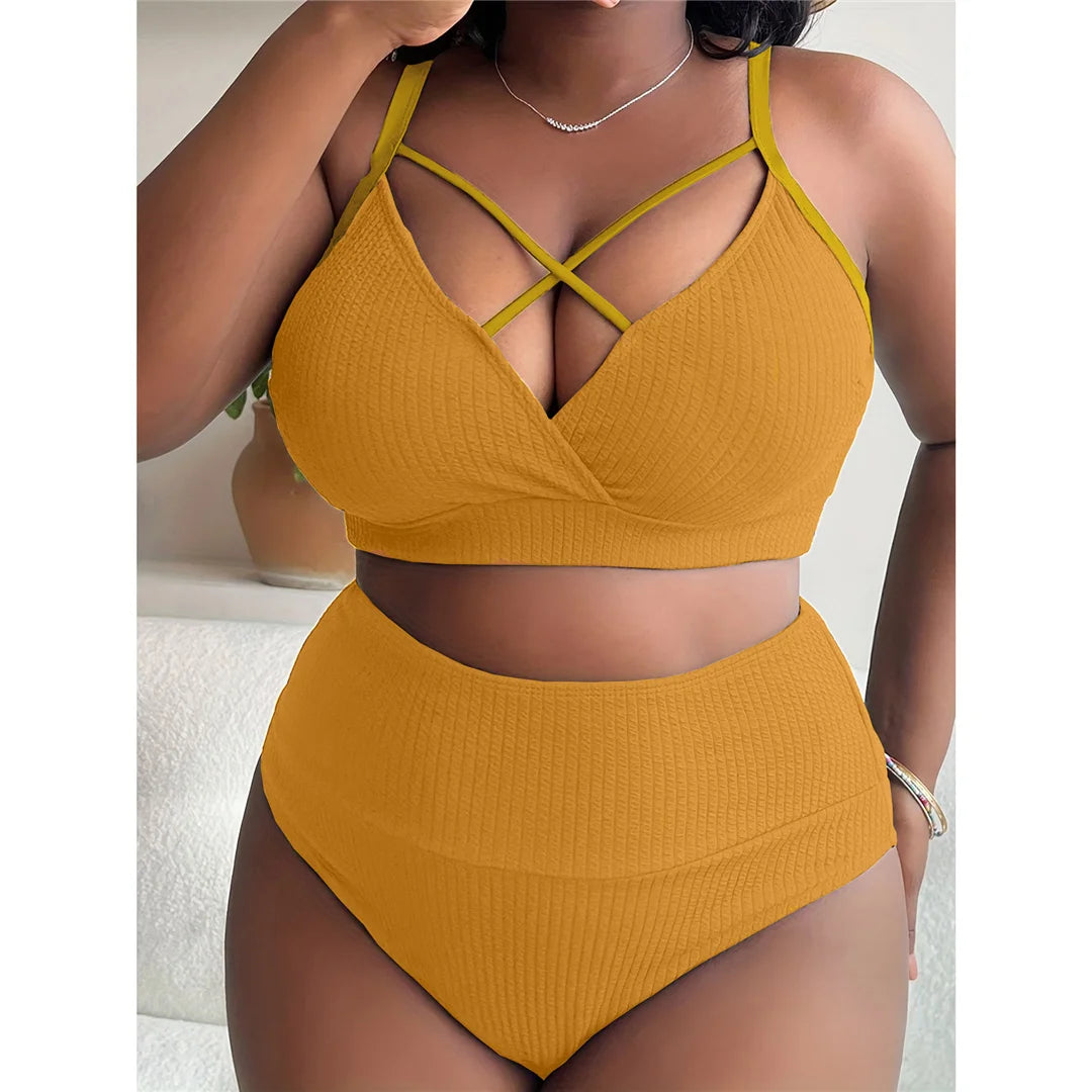 Modern Plus‑Size Two‑Piece Swimwear