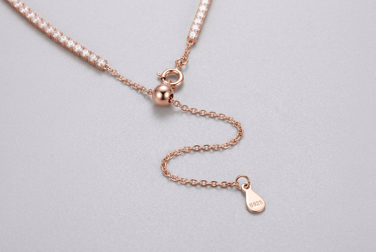 Moissanite  Diamond Tennis Choker Necklace