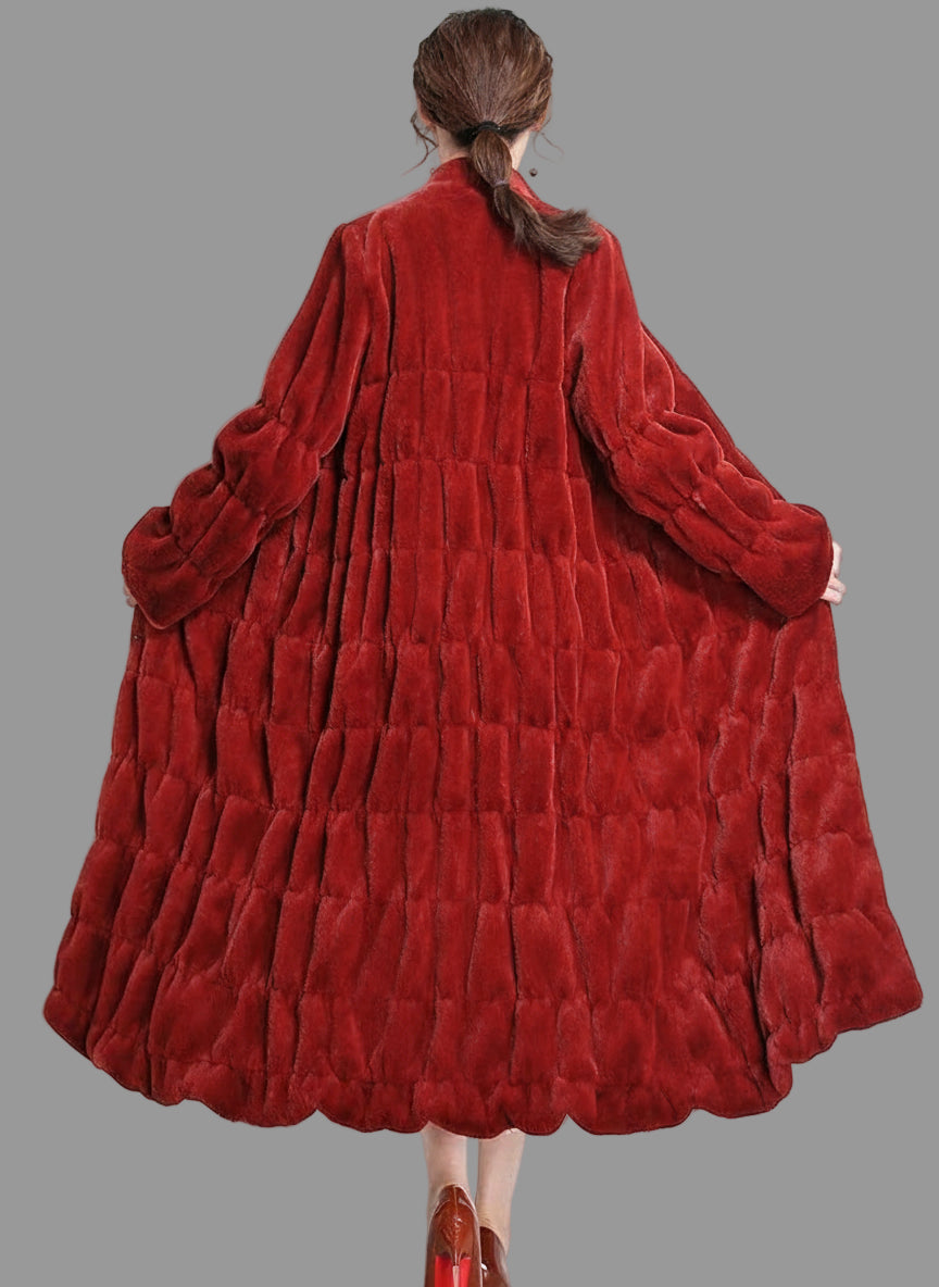 Luxury Long Faux Fur Coat.  Warm, Cozy in Ladies Plus Sizes Up to 7XL