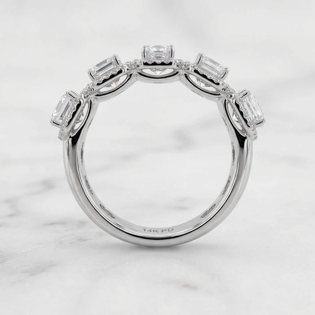 2.75 Carat Emerald Cut Lab-Grown Diamond Band