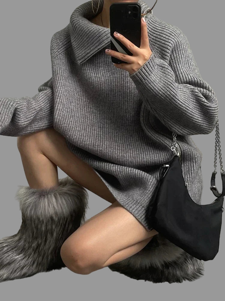 One cardigan. Infinite outfits.  Ladies Long Knit Cardigan.