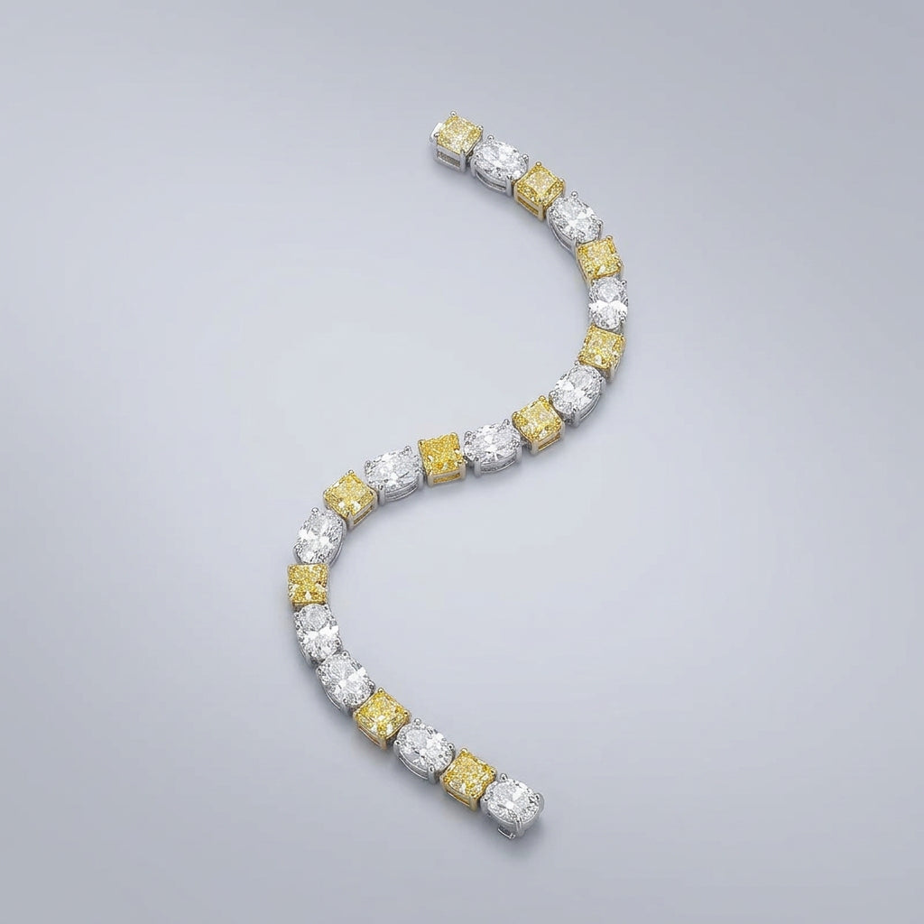 Yellow Tennis Bracelet. A Blend of Golden Warmth