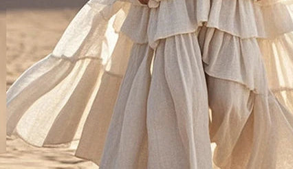 Retro Sleeveless A‑Line Dress with Tiered Skirt