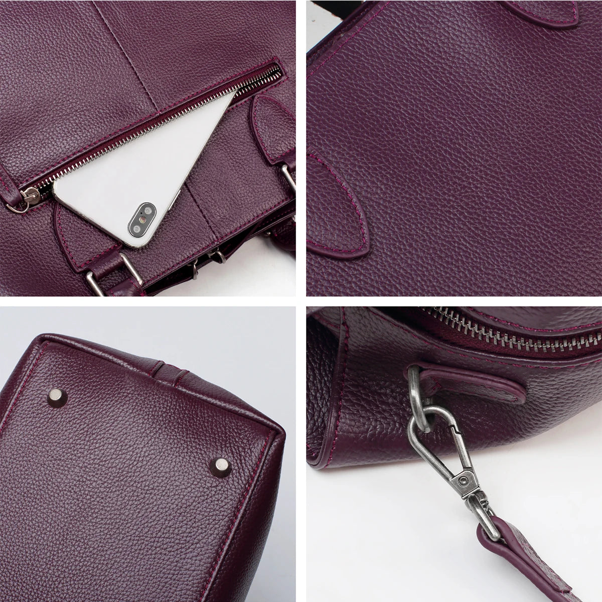 Versatile Genuine Leather Tote Bag. Unisex. Perfect for your Workday