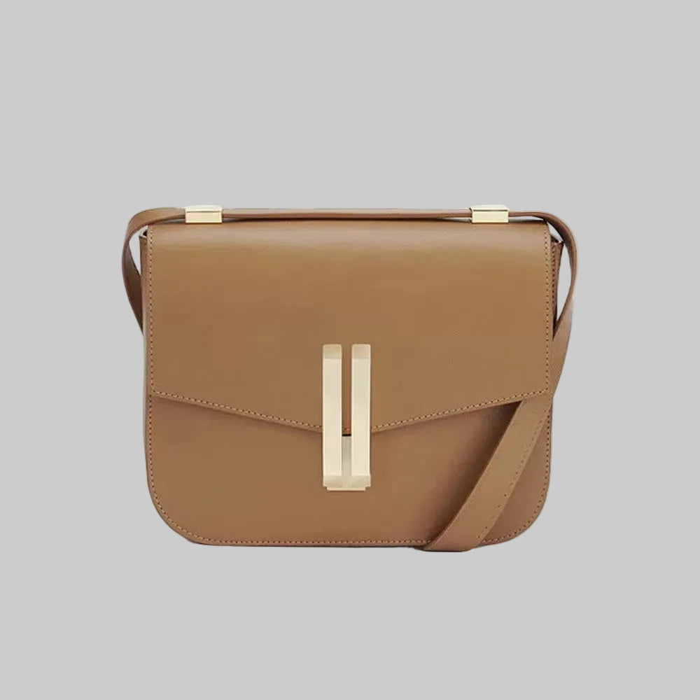 Versatile Genuine Leather Messenger Bag