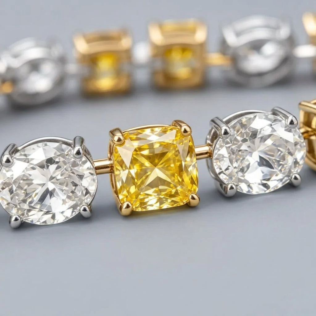 Yellow Tennis Bracelet. A Blend of Golden Warmth