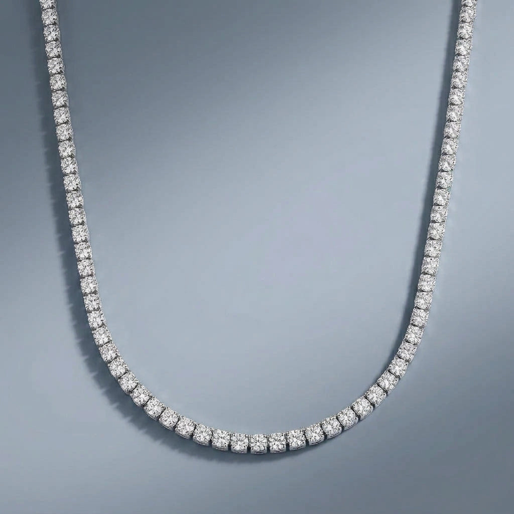 Moissanite  Diamond Tennis Choker Necklace
