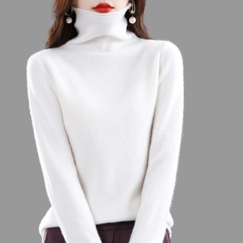 Roll Neck Merino Wool Sweater/Pullover