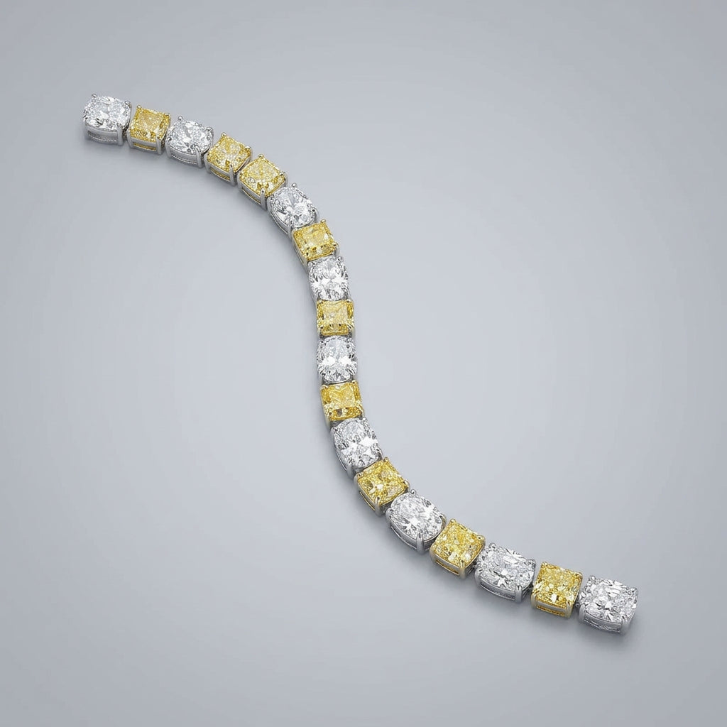 Yellow Tennis Bracelet. A Blend of Golden Warmth
