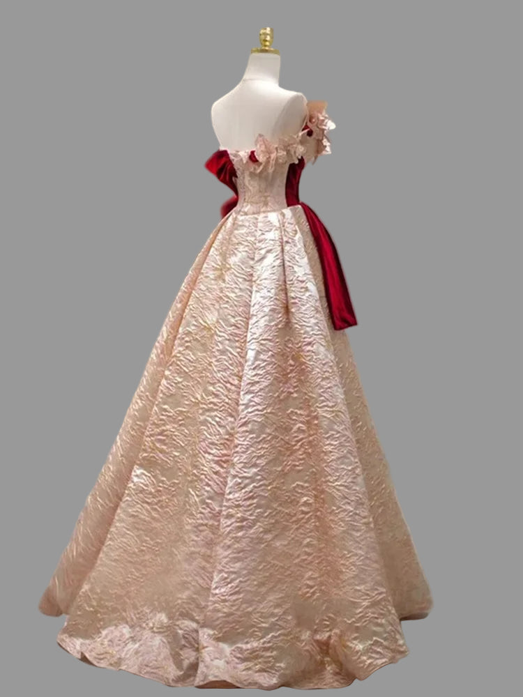 French Style Evening Dress  Slash Neck Lace Up     Up to 4XL