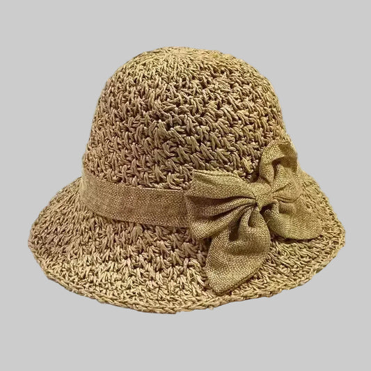 Chic Wide‑Brim Panama‑Style Sunhat