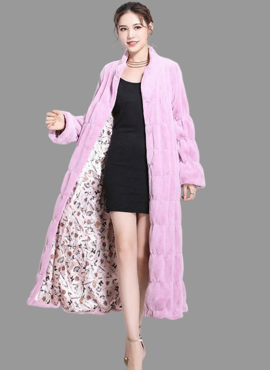 Luxury Long Faux Fur Coat.  Warm, Cozy in Ladies Plus Sizes Up to 7XL
