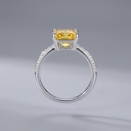 Moissanite Ring – Pink. Green. Yellow. Red and Diamond