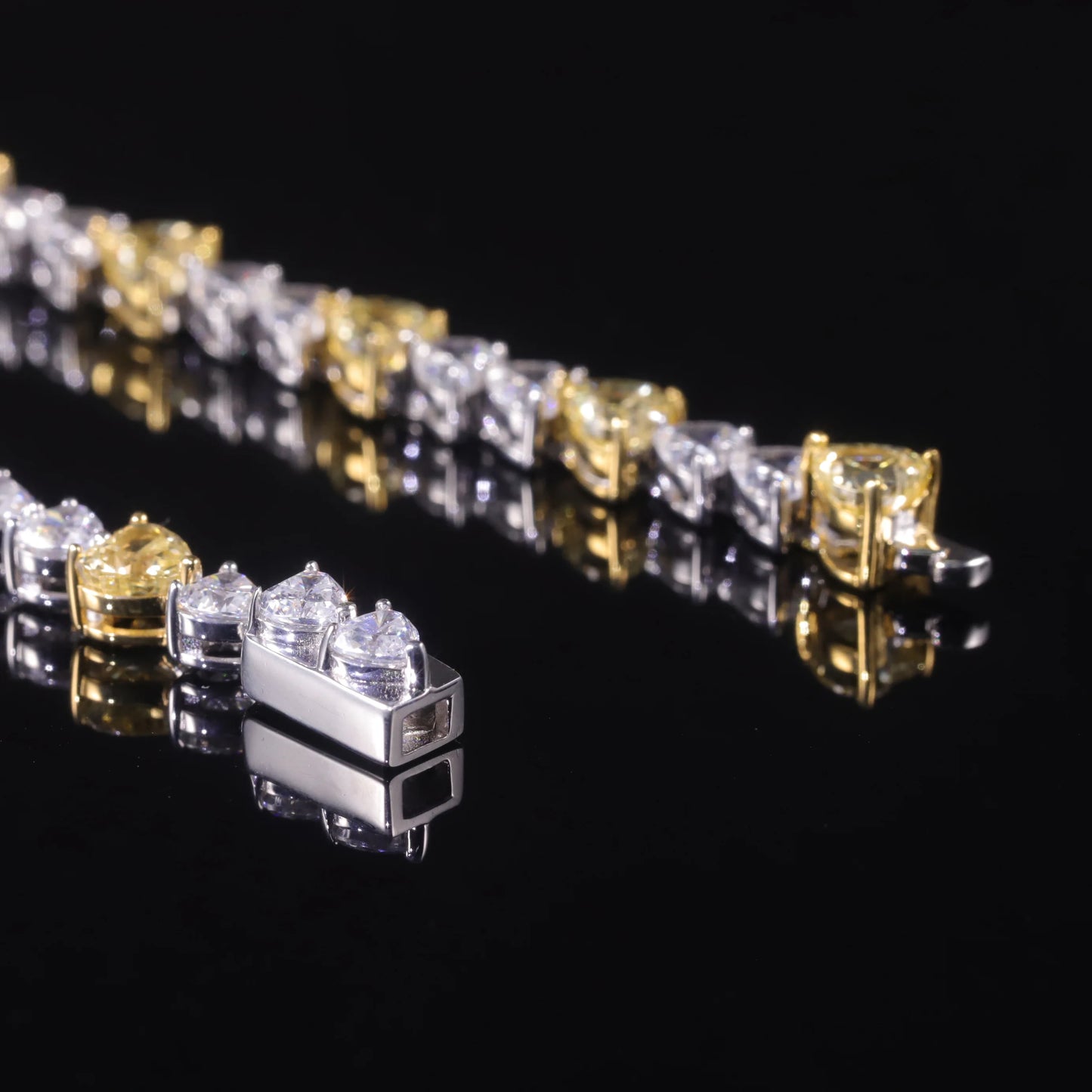 Diamond-Fire Cubic Zirconia Bracelet.