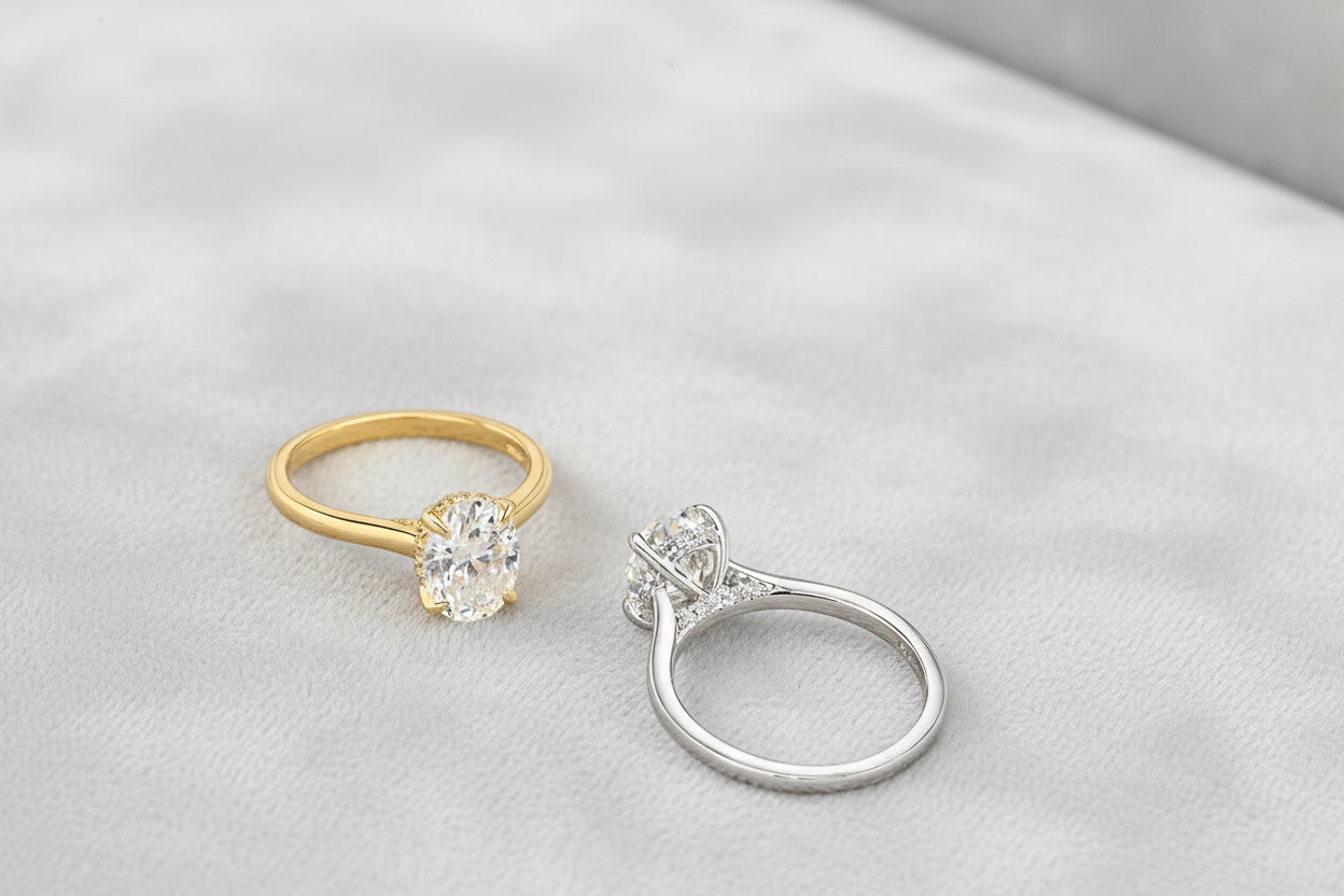 Oval‑Cut Moissanite Ring. Timeless Shine, Effortless Elegance