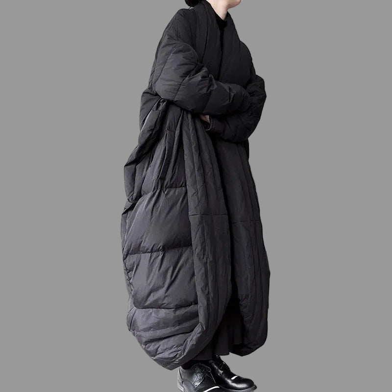 Women's Long Quilted Down Coat